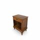 Antique Italian bedside table in solid walnut, 1920s/1930s