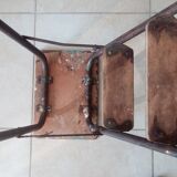 Old wood and metal workshop stepladder