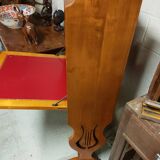 cherry wood secretary with lyre base from the 50s-60s