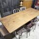 Dining table monastery farmhouse oak old patina shabby chic gustavian