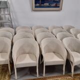 Set of 8 armchairs Lloyd Loom