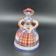 Trio of ceramic bell figurines