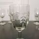 Set of 6 engraved crystal glasses