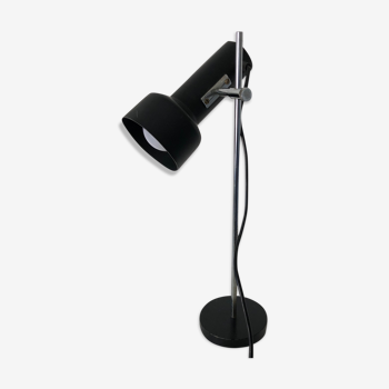 Lampe de bureau noire vintage 1960