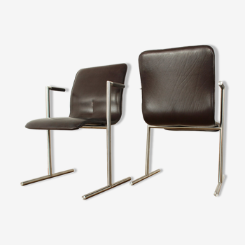 Chaises de salle à manger des années 60 chaise vintage modernizm Style Rudi Verelst