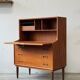 Secretary/desk, Denmark 1960s/1970s, mid-century modern, vintage