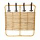 Italian rattan coat rack, 1960s