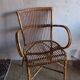 Vintage rattan armchair