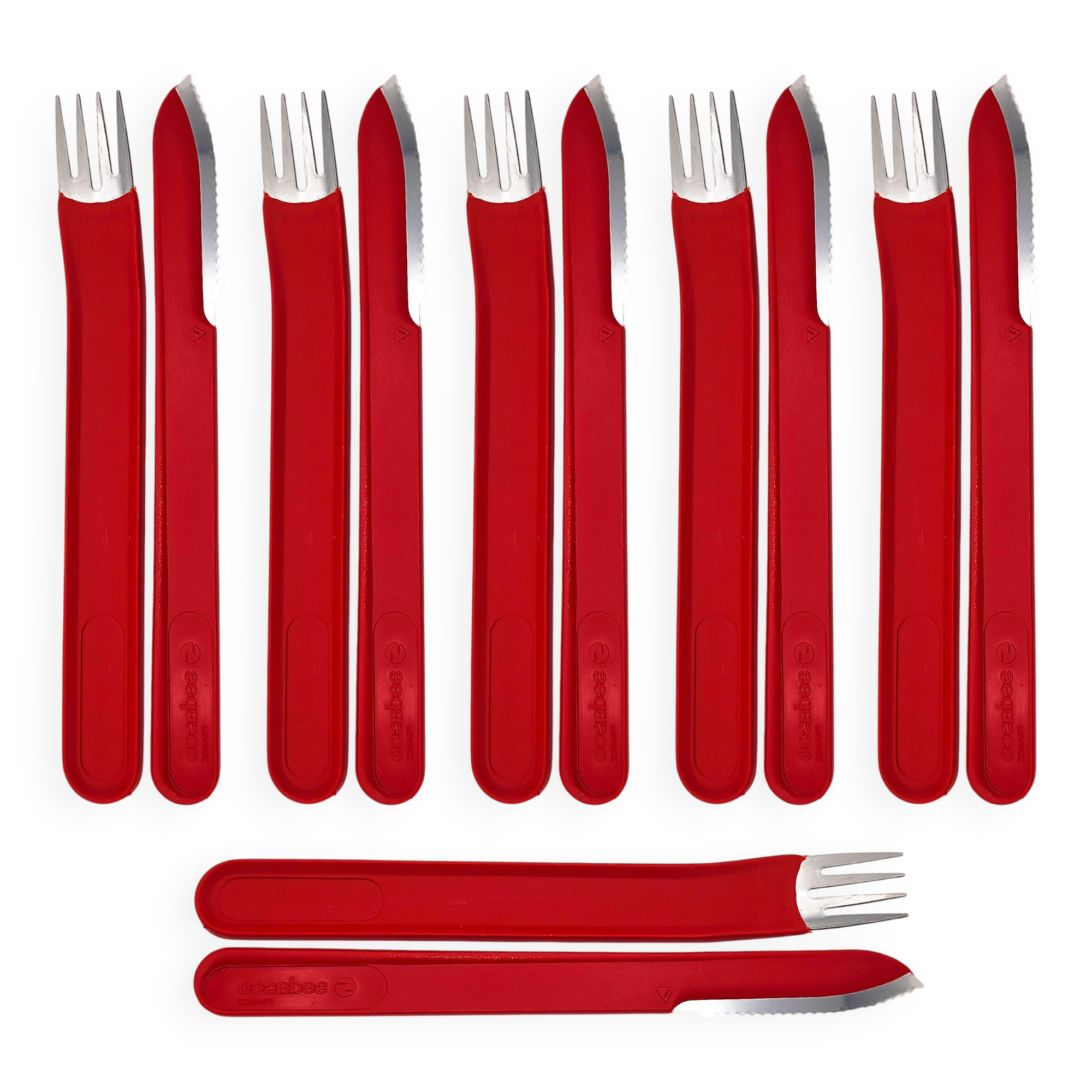 "Casino" cutlery set for 6 people by Sedasco, France, 1970s