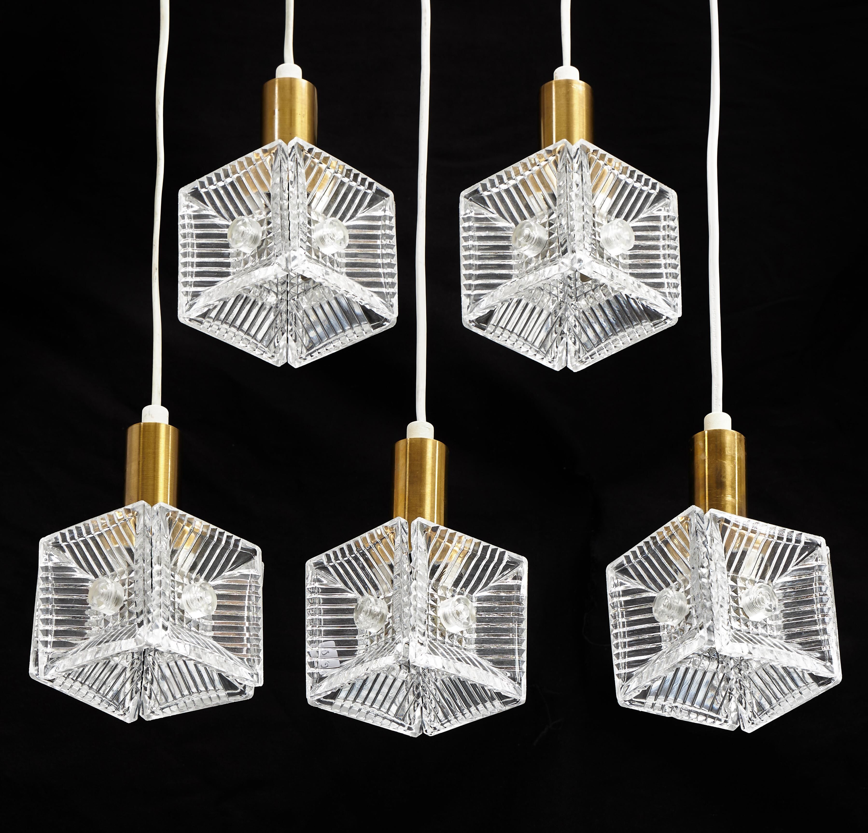 Lampe Carl Fagerlund pour Orrefors, Suède, 1960