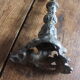 Grey cherub church torch candlestick