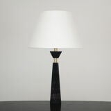 Lampe postmoderne en marbre et laiton circa 1980