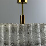 60s 70s chandelier ceiling lamp Doria Leuchten Germany Ice glass design