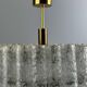 60s 70s chandelier ceiling lamp Doria Leuchten Germany Ice glass design