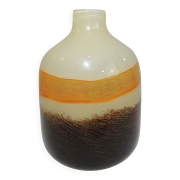 Murano/vintage multicolor glass flower vase