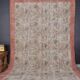Tapis Oushak noué à la main à motif floral, référence 1268