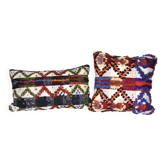 Set of 2 vintage kilim cushion covers 41x41 cm