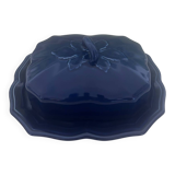 Blue Provençal butter dish