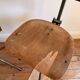 Set of 6 Antique Industrial Wooden and Metal Workshop Chairs