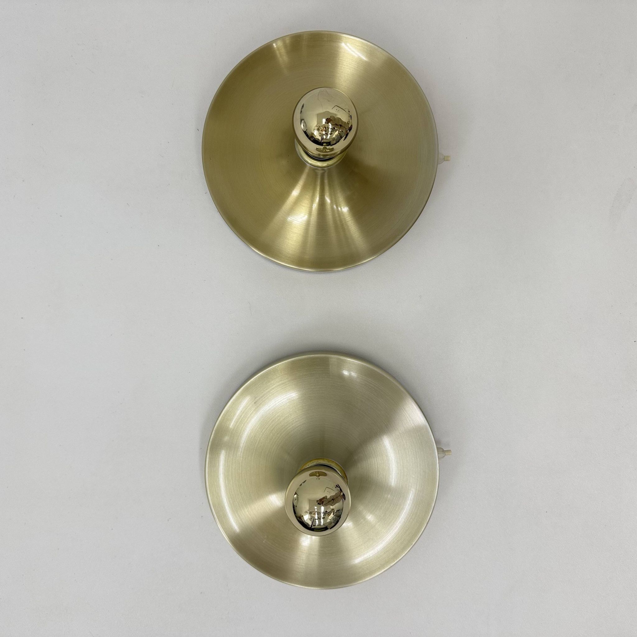 Mid-century design honsel space age disc lamp , 1970s attributed to Charlot