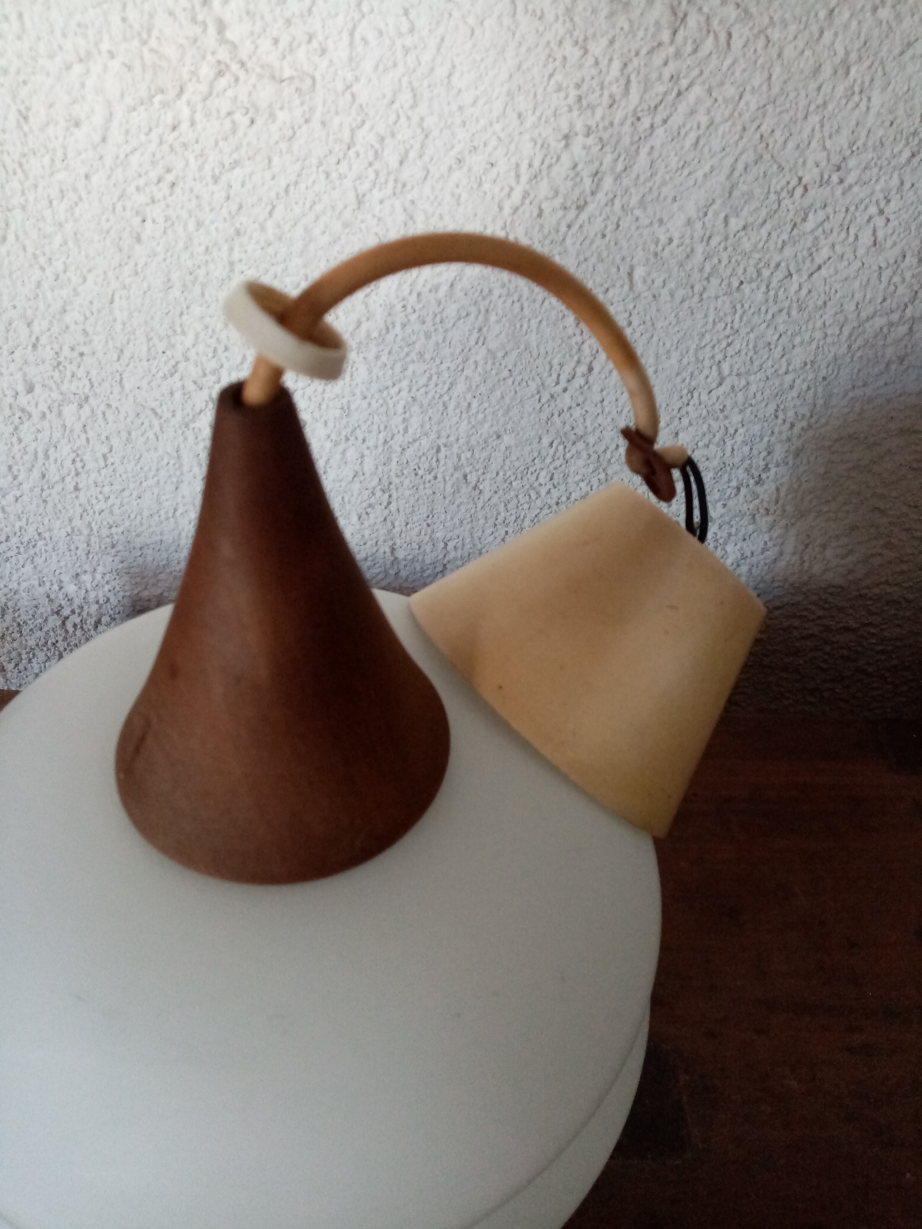 Vintage Scandinavian opaline chandelier