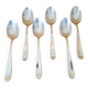 6 cuillères de table Christofle modèle Dax en métal argenté
