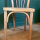 Pair of vintage bistro chairs with slats in beech (1960) - Style