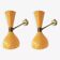 Pair of Italian design wall lights from the 1950s.