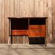 Bureau vintage en bois et métal