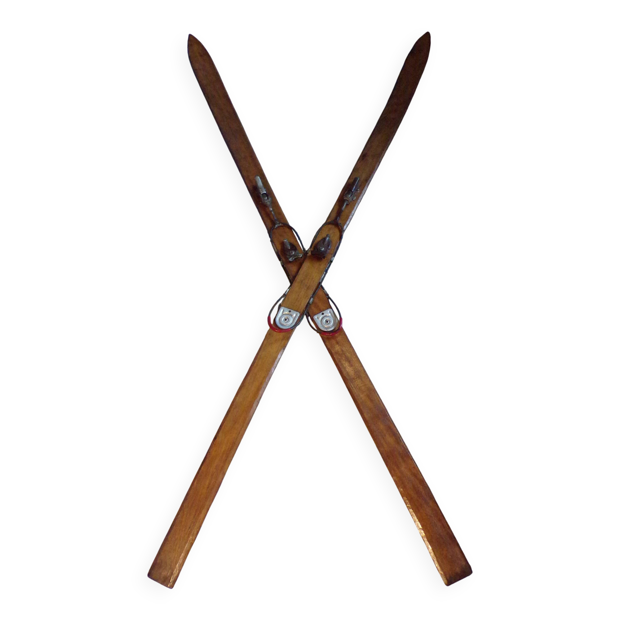 Vintage wooden skis