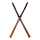 Vintage wooden skis