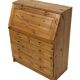 Vintage pine secretaire workstation desk, 1980s design