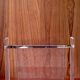 Plexiglas & brass magazine rack by David Lange, 1970s