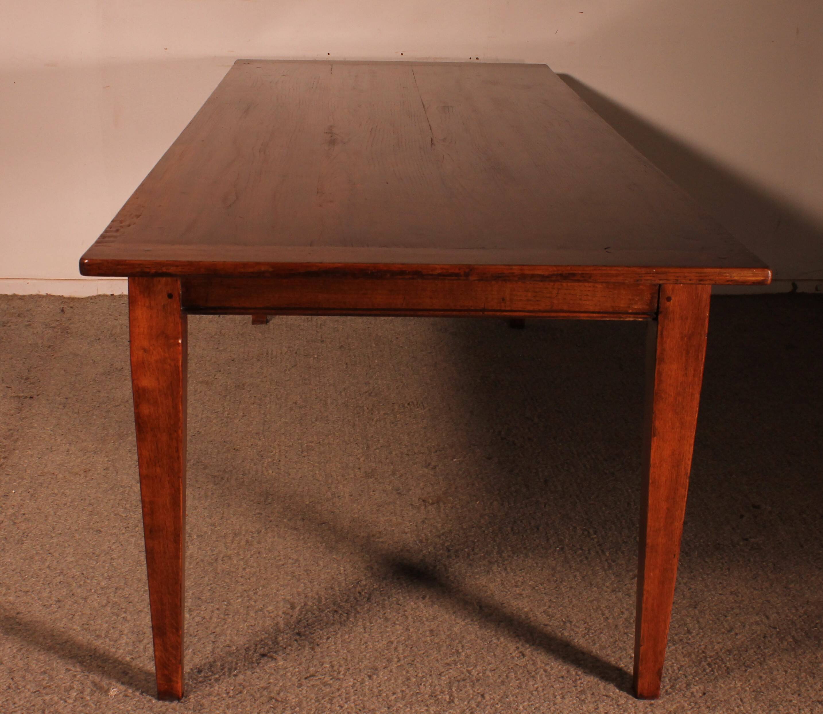 19th Century Oak Farmhouse Table