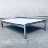 Postmodern Italian Carrara Marble Low Coffee Table, 1970s