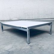 Postmodern Italian Carrara Marble Low Coffee Table, 1970s