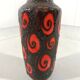 Vase en poterie d'Allemagne de l'Ouest Vase de sol Fat Lava des années 1960