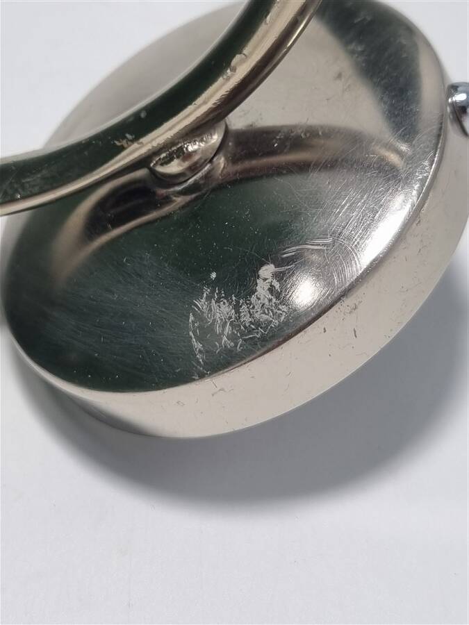 Pair of enamelled sheet metal wall lights