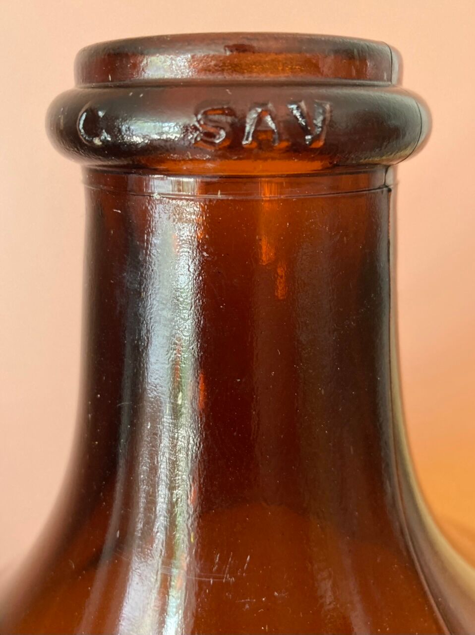 Demijohn 25 L amber