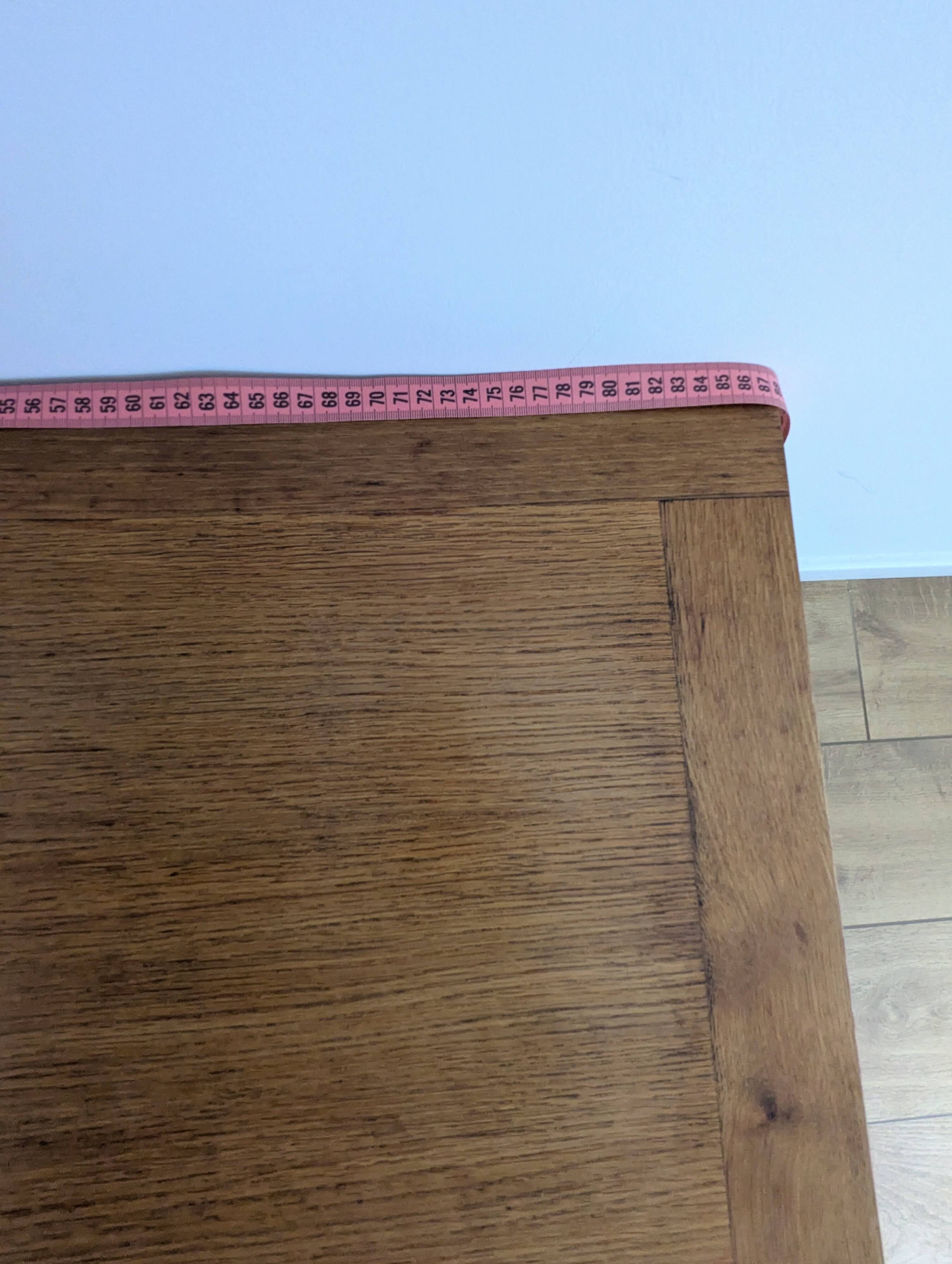 Solid wood coffee table with carved twisted legs