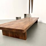 Solid oak coffee table, 1950s