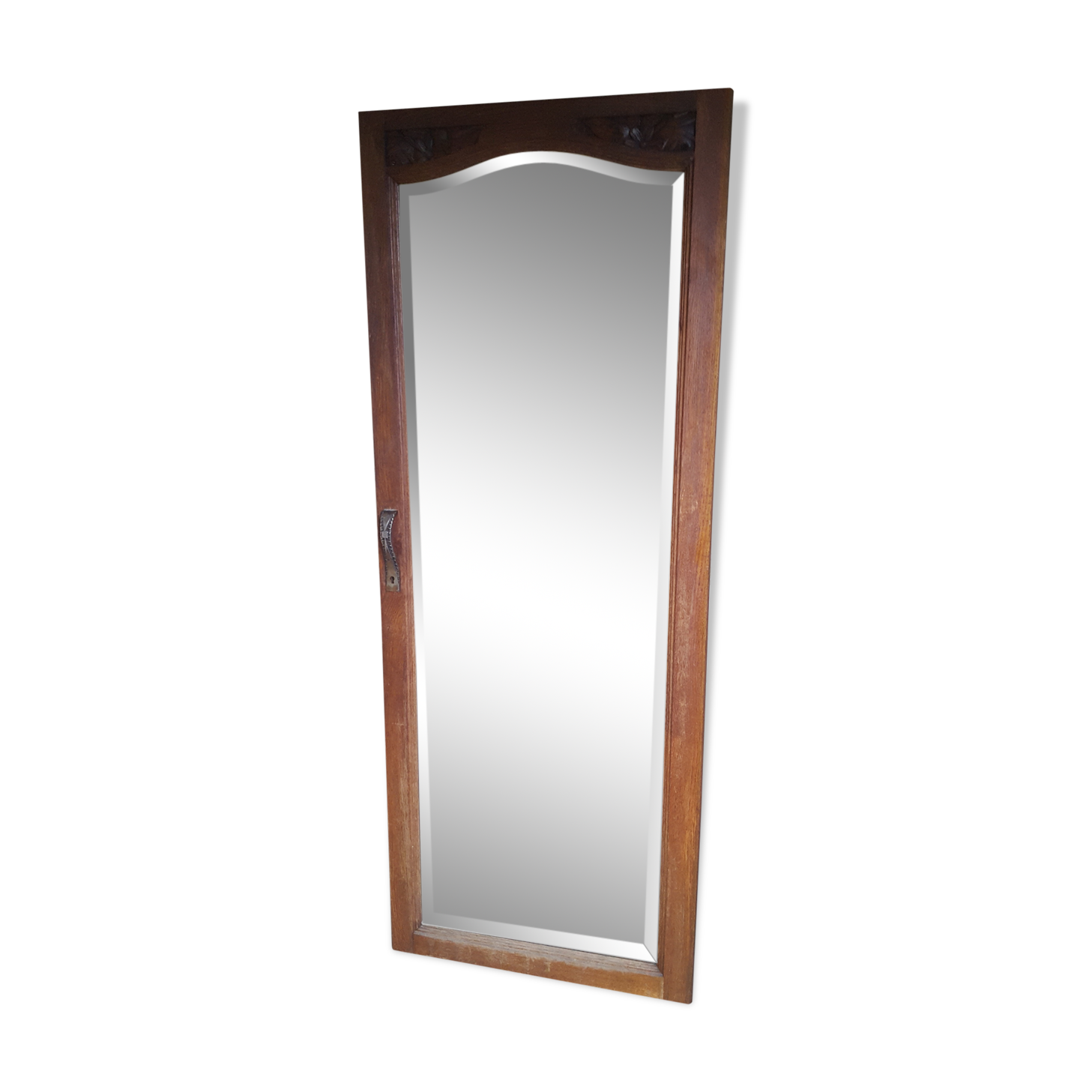 Oak art deco mirror door