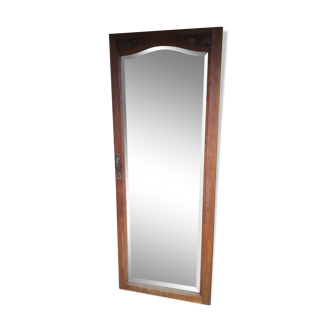 Oak art deco mirror door