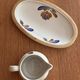 Milk jug and dish Boch Belgium La Louvière Keramis 1970s