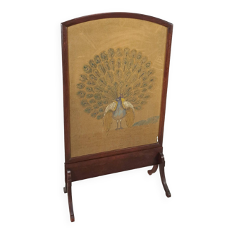 Room divider cloth with peacock