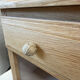 Solid oak bedside table