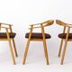 Lot de 6 chaises de salle à manger vintage en chêne – Probablement danoises, années 1970 – Rénovées
