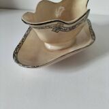 Antique ironstone gravy boat, E.C. Salins Royal model