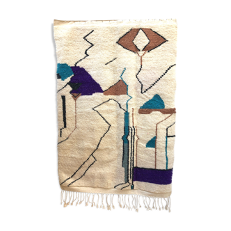 Moroccan Berber carpet Beni Ouarain with colorful patterns 2.32x1,66m