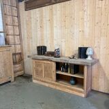 Workbench with sliding doors